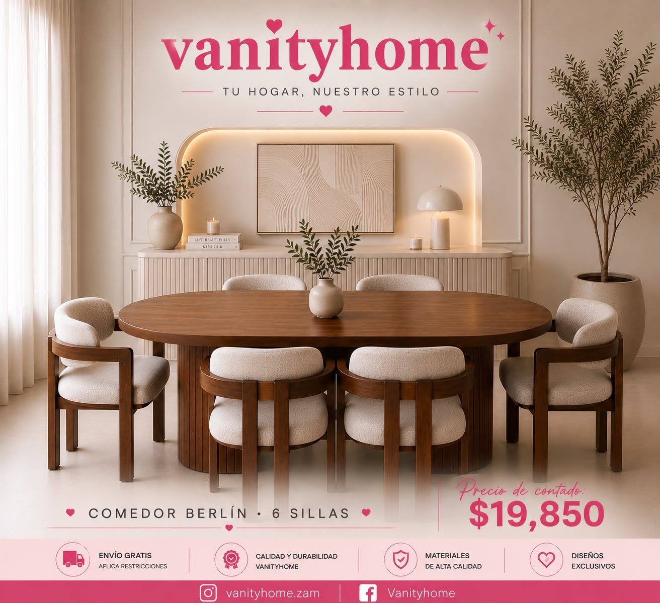 Comedor Berlin Beige