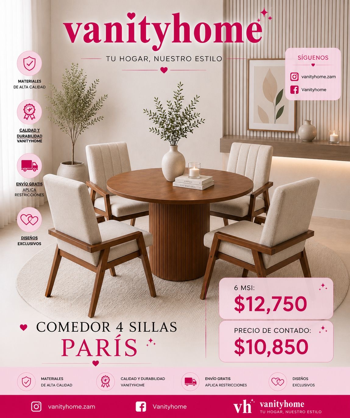 Comedor Paris Beige