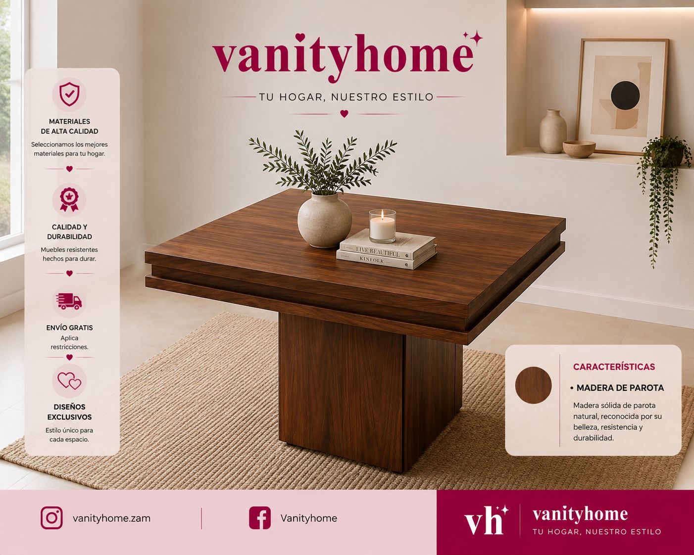 Mesa de Comedor Jamay 4 Sillas