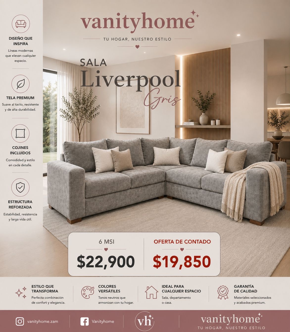 Sala Liverpool Gris